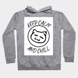 The B Cafe- Keep Calm and Chill Storm Mascot Logo Hoodie